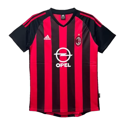 Vintage AC Milan Jersey 2002/03 Home Soccer Shirt - camisetasdefutbol