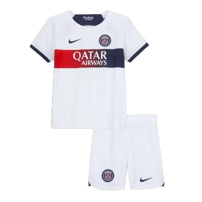 PSG Kids Kit 2023/24 Away (Shirt+Shorts) - camisetasdefutbol