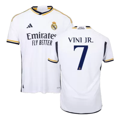 VINI JR. #7 New Real Madrid Jersey 2023/24 Home Soccer Shirt Authentic Version - camisetasdefutbol