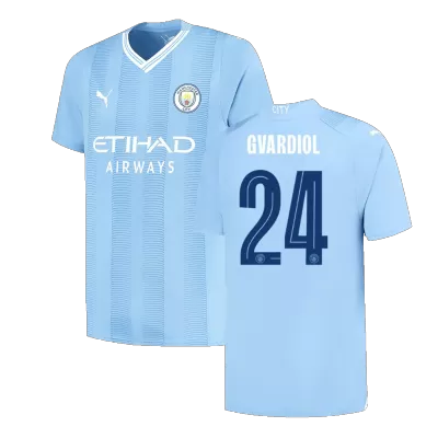 GVARDIOL #24 New Manchester City Jersey 2023/24 Home Soccer Shirt - UCL - camisetasdefutbol