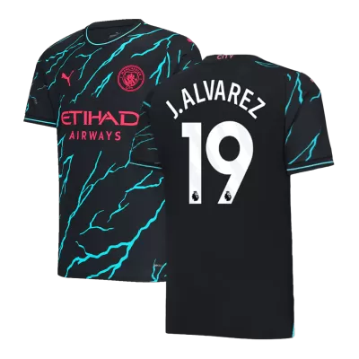 J.ALVAREZ #19 New Manchester City Jersey 2023/24 Third Away Soccer Shirt - camisetasdefutbol