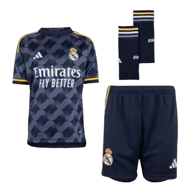 Real Madrid Kids Kit 2023/24 Away (Shirt+Shorts+Socks) - camisetasdefutbol