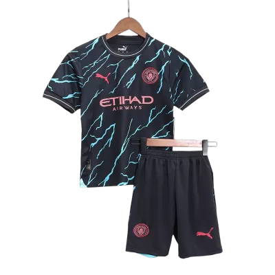 Manchester City Kids Kit 2023/24 Third Away (Shirt+Shorts) - camisetasdefutbol