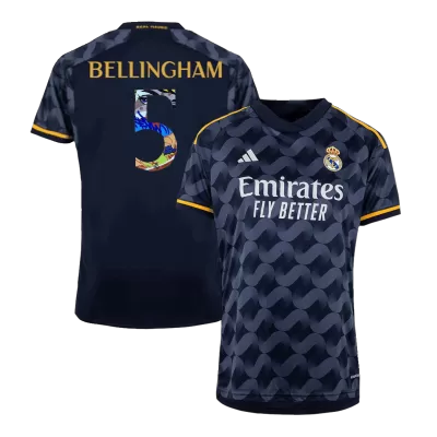 BELLINGHAM #5 New Real Madrid Jersey 2023/24 Away Soccer Shirt - Sen2 Font - camisetasdefutbol