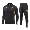 New Juventus 1/4 Zip Kids Tracksuit 2023/24 Black - camisetasdefutbol