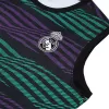 Real Madrid Jersey 2022/23 Pre-Match Soccer Sleeveless Top Black&Purple&Green - camisetasdefutbol