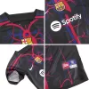 Kid's Nike Barcelona x Patta Soccer Jersey Kit(Jersey+Shorts) 2023/24 Black - camisetasdefutbol