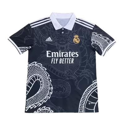 Replica Real Madrid x Chinese Dragon Soccer Jersey 23/24 Black - camisetasdefutbol