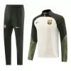 New Barcelona 1/4 Zip Tracksuit 2023/24 Cream - camisetasdefutbol