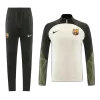 New Barcelona 1/4 Zip Tracksuit 2023/24 Cream - camisetasdefutbol