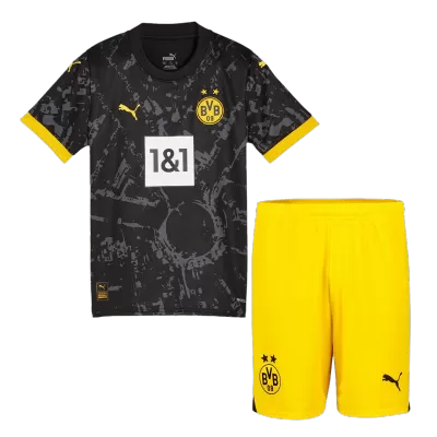 Borussia Dortmund Kids Kit 2023/24 Away (Shirt+Shorts) - camisetasdefutbol