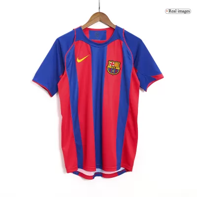 Vintage Barcelona Jersey 2004/05 Home Soccer Shirt - camisetasdefutbol