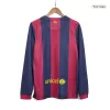 Vintage Barcelona Jersey 2014/15 Home Soccer Shirt Long Sleeve - camisetasdefutbol