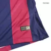 Vintage Barcelona Jersey 2014/15 Home Soccer Shirt Long Sleeve - camisetasdefutbol