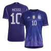 MESSI #10 New Argentina Three Stars Jersey 2022 Away Soccer Shirt Women World Cup - camisetasdefutbol