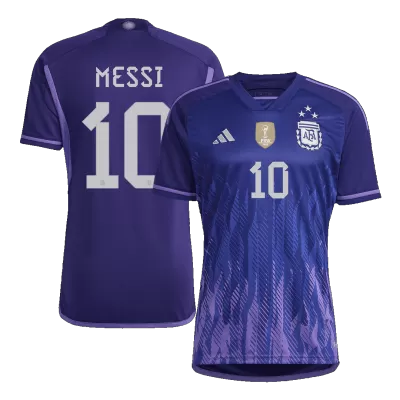 MESSI #10 New Argentina Three Stars Jersey 2022 Away Soccer Shirt Women World Cup - camisetasdefutbol