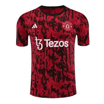 New Manchester United Jersey 2023/24 Pre-Match Soccer Shirt - camisetasdefutbol