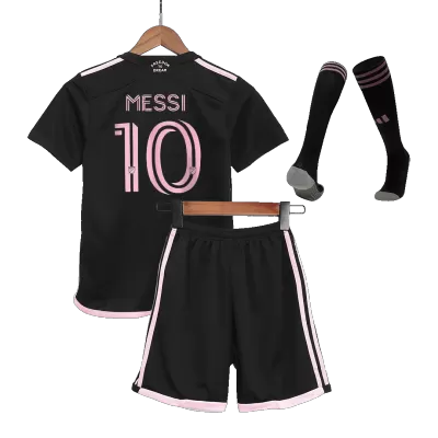 MESSI #10 Inter Miami CF Kids Kit 2023/24 Away (Shirt+Shorts+Socks) - camisetasdefutbol