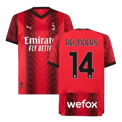 REIJNDERS #14 New AC Milan Jersey 2023/24 Home Soccer Shirt - camisetasdefutbol