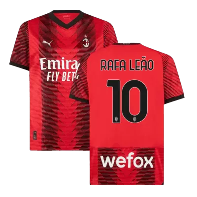 RAFA LEÃO #10 New AC Milan Jersey 2023/24 Home Soccer Shirt - camisetasdefutbol