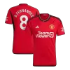 B.FERNANDES #8 New Manchester United Jersey 2023/24 Home Soccer Shirt - camisetasdefutbol