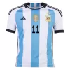 DI MARIA #11 New Argentina Three Stars Jersey 2022 Home Soccer Shirt - camisetasdefutbol