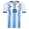 MAC ALLISTER #20 New Argentina Three Stars Jersey 2022 Home Soccer Shirt - camisetasdefutbol