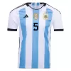 PAREDES #5 New Argentina Three Stars Jersey 2022 Home Soccer Shirt - camisetasdefutbol