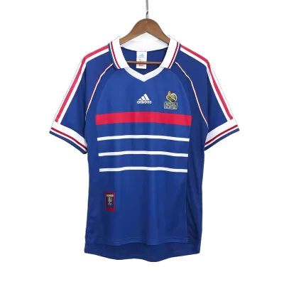 Vintage France Jersey 1998 Home Soccer Shirt - camisetasdefutbol