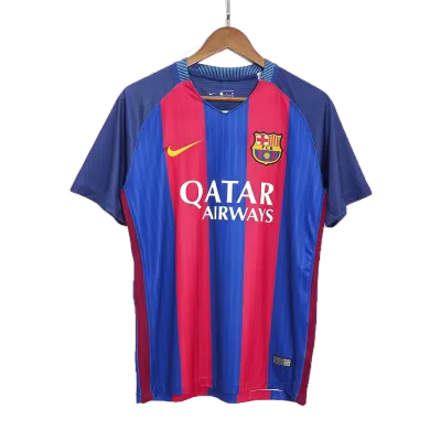 Vintage Barcelona Jersey 2016/17 Home Soccer Shirt - camisetasdefutbol