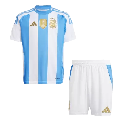 Argentina Kids Kit 2024 Home (Shirt+Shorts) - camisetasdefutbol