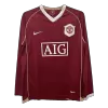 Vintage Manchester United Jersey 2006/07 Home Soccer Shirt Long Sleeve - camisetasdefutbol