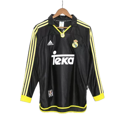 Vintage Real Madrid Jersey 99/01 Away Soccer Shirt Long Sleeve - camisetasdefutbol