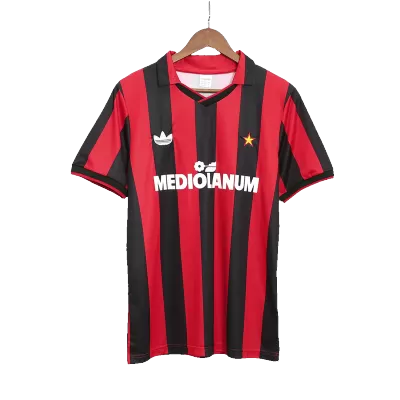 Vintage AC Milan Jersey 1990/91 Home Soccer Shirt - camisetasdefutbol